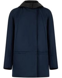 Moorer - Hooded Double-Breasted Coat - Lyst