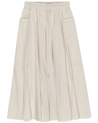 Bimba Y Lola - Striped Midi Skirt - Lyst