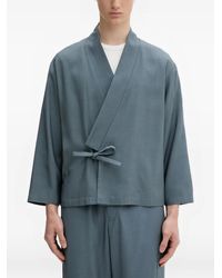 KENZO - Kimono-Style Wrap Jacket - Lyst