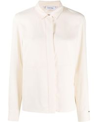 Calvin Klein Camicia con chiusura nascosta - Multicolore
