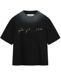 ROUGH - T-Shirt Mit Signatur-Print - Lyst