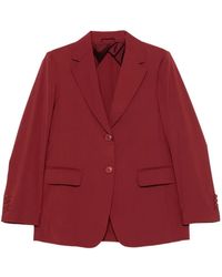 Max Mara - Mstassenzi Single-Breasted Notched-Lapels Blazer - Lyst