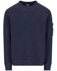 C.P. Company - Crewneck Sweatshirt With Pocket And Magnifying Glass - Lyst