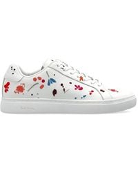 Paul Smith - Floral Leather Sneakers - Lyst