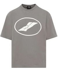 we11done - Round-Neck Logo-Detail T-Shirt - Lyst