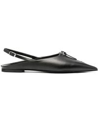 Stella McCartney - Zipit Slingback Ballerina Shoes - Lyst