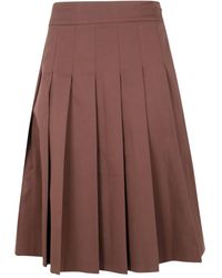DR. HOPE - Midirock mit Falten - Lyst