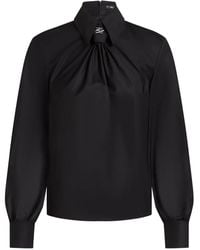 Karl Lagerfeld - Blusa Con Decorazione - Lyst