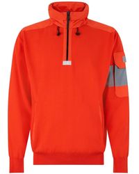 Paul & Shark - Quarter-Zip Panelled Sweater - Lyst