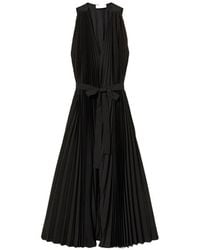 Twinset - Crêpe De Chine And Poplin Long Dress - Lyst