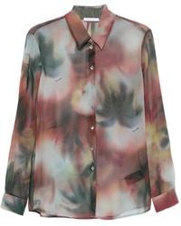 Patrizia Pepe - Chemise À Imprimé Délavé - Lyst