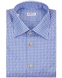 Kiton - Gingham-Check Shirt - Lyst