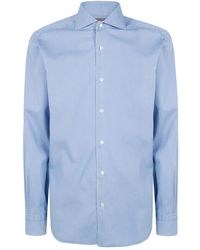 Barba Napoli - Spread-Collar Shirt - Lyst
