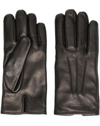 Giorgio Armani - Handschuhe Aus Leder Mit Logo - Lyst
