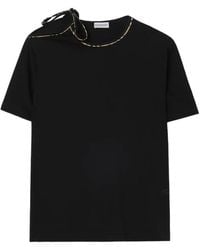 Burberry - Check Bow Cotton T-Shirt - Lyst