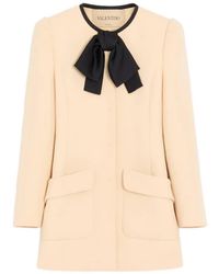 Valentino Garavani - Wool Crepe Caban - Lyst
