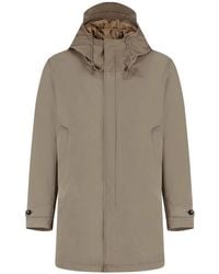 C.P. Company - Core Hooded Zip-Up Parka Coat - Lyst