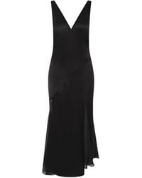 SIR. - Ingrid V-Neck Midi Dress - Lyst