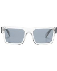 Prada - Grey Rectangle-frame Sunglasses - Men's - Acetate - Lyst