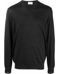 Fedeli - V-Neck Virgin Wool Jumper - Lyst