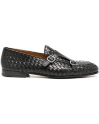 Doucal's - Interwoven Leather Monk Shoes - Lyst