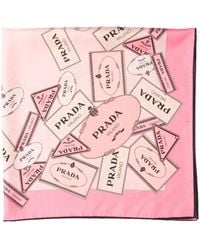 Prada - Sciarpa Con Stampa - Lyst