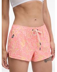 Picture - Floral-Print Drawstring Shorts - Lyst