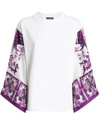 Dolce & Gabbana - Blusa Con Motivo De Mayólica - Lyst