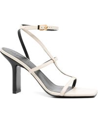 Lanvin - 95Mm Leather Sandals - Lyst