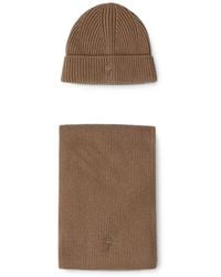 Joop! - Set Aus Beanie Und Schal Aus Geripptem Strick - Lyst