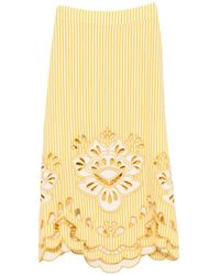 FARM Rio - Richelieu Midi Skirt - Lyst