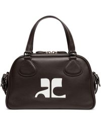 Courreges - Reedition Bowling Leather Bag - Lyst