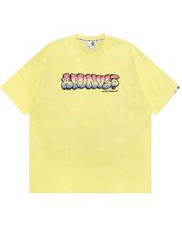 Aape By A Bathing Ape - Aapeunvs Logo-Print Graffiti-Effect T-Shirt - Lyst