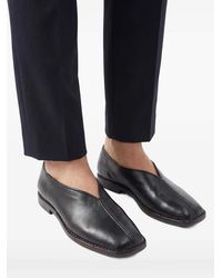 Lemaire Leather Loafers in Black for Men | Lyst