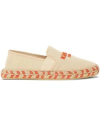 KENZO - Embroidered-Logo Espadrille Flats - Lyst