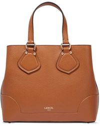 Lancel - Small Neo Izy De Lancer Leather Tote Bag - Lyst