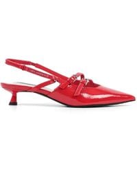 KARL LAGERFELD - Pasha Buckle Strap Pumps - Lyst