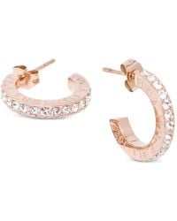 Furla - Crystal-Embellished Logo-Engraved Earrings - Lyst