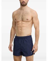 Samsøe & Samsøe - Logo-Print Swim Shorts - Lyst