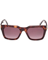Guess - Havana Square-Frame Sunglasses - Lyst