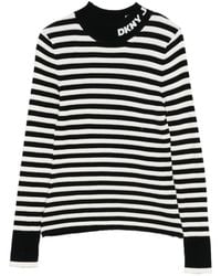 DKNY - Jersey A Rayas De Manga Larga - Lyst