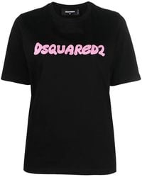 DSquared² - Logo-Print Short-Sleeve T-Shirt - Lyst