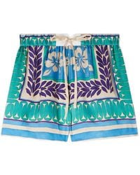 Sandro - Floral Print Shorts - Lyst