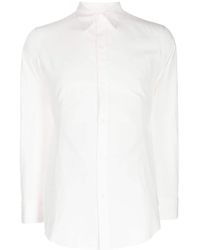 Y's Yohji Yamamoto - Long-sleeve Cotton-blend Shirt - Lyst