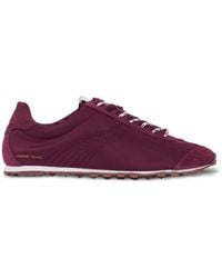 Anine Bing - Suede-Panelled Lace-Up Sneakers - Lyst