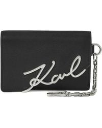 KARL LAGERFELD - K/Signature Chain Wallet - Lyst