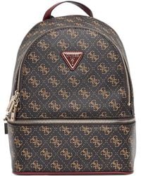 Guess - Monogram Zip Backpack - Lyst
