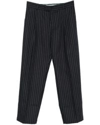 Drole de Monsieur - Pinstripe-Pattern Pleated Trousers - Lyst