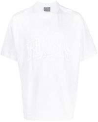 VTMNTS - T-shirt à logo imprimé en ton sur ton - Lyst