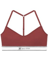 Sporty & Rich - Runner Script Bralette - Lyst